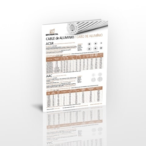 Información técnica de Cable de aluminio